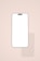 A modern smartphone with a blank screen is centered against a soft beige background. The phone's design is sleek with rounded edges and a shadow is cast to the right, enhancing the minimalist aesthetic.