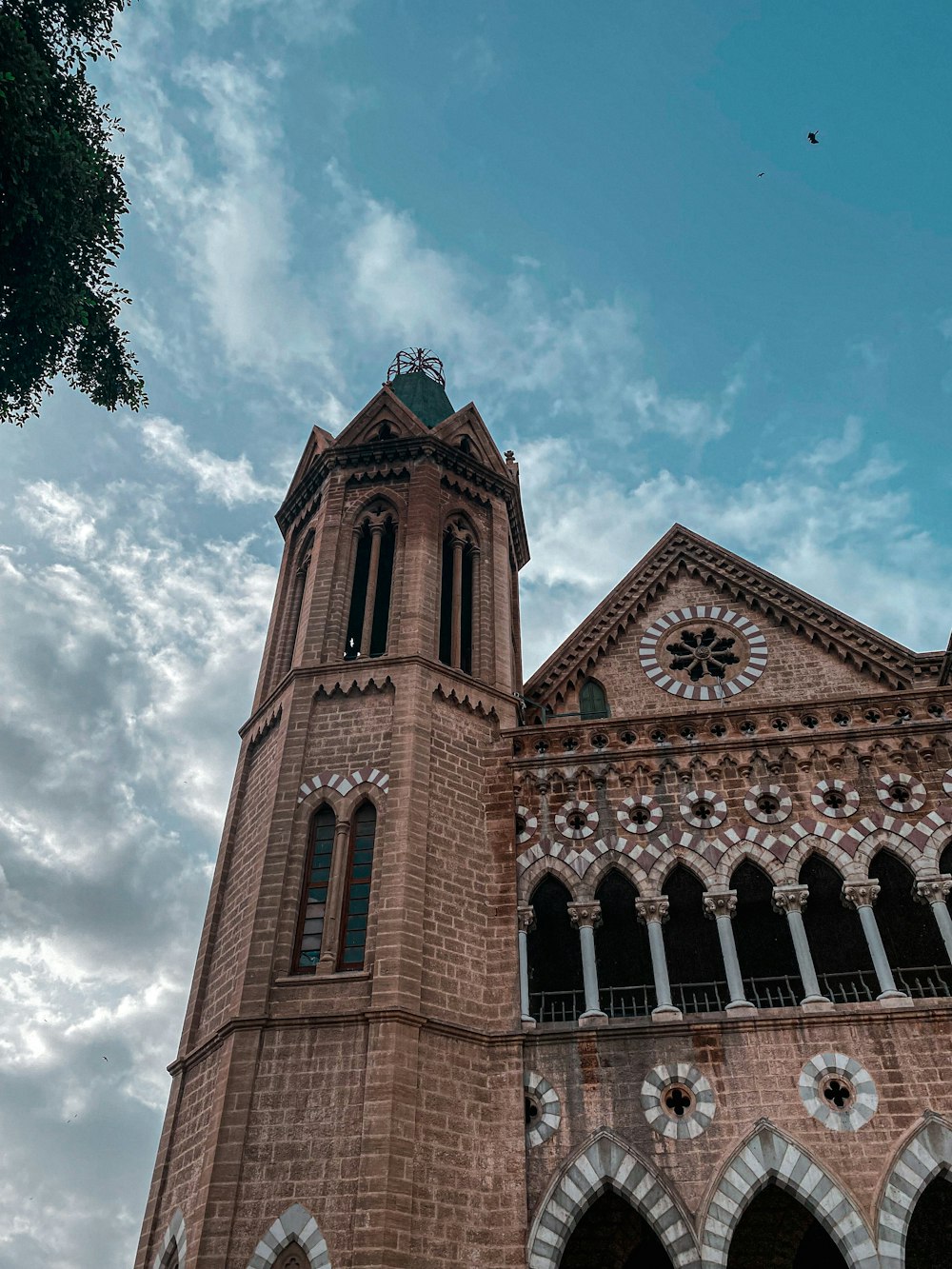 a large building with a clock on the front of it