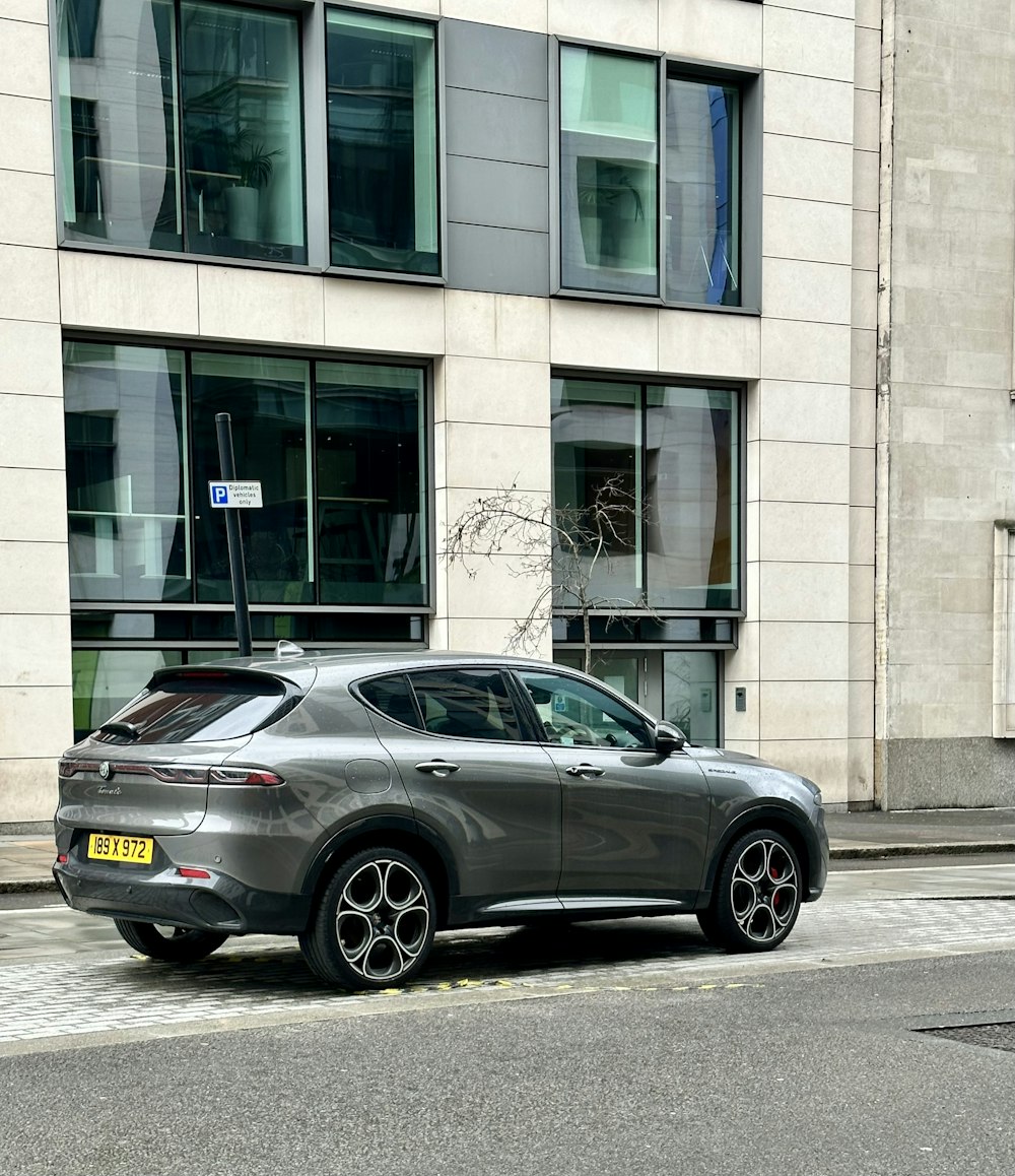 a car parked on the side of the road