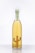A bottle with light amber liquid, featuring a unique cactus shape inside. The label reads 'Porfidio 10+ Suave'.