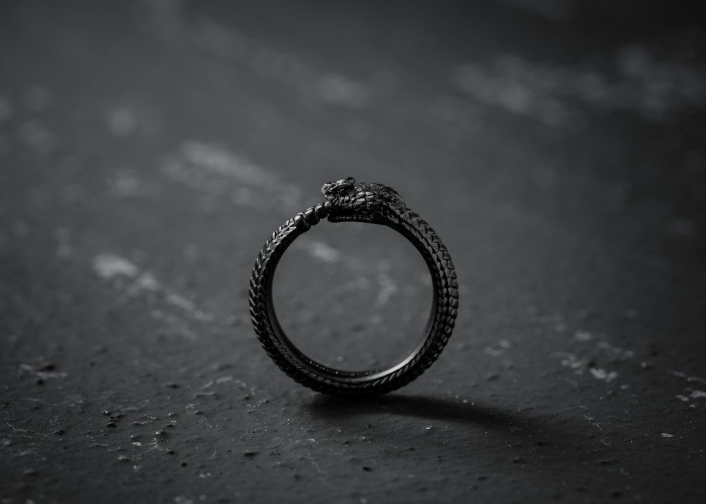 Oxidized Steel Ring