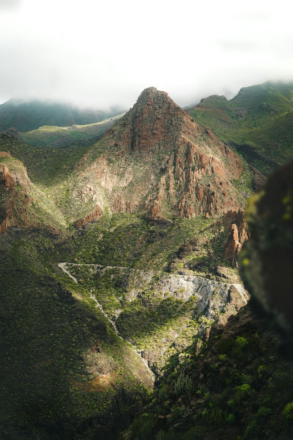 a view of the mountains from a high point of view