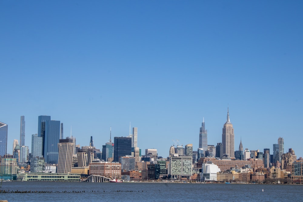 a view of a city from across the water