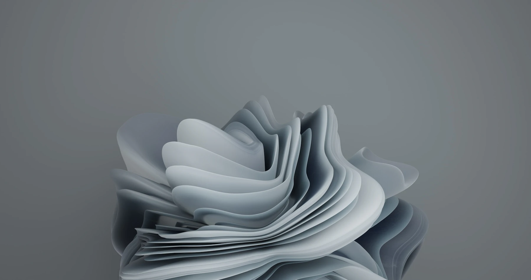 Abstract folded paper sculpture with soft light and muted color