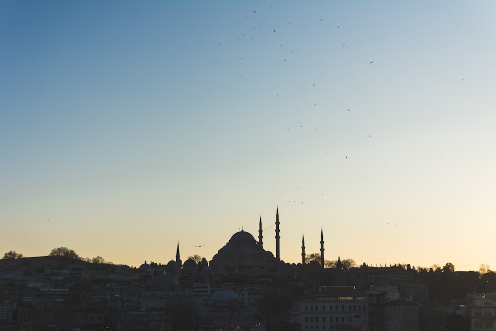 a view of a city from a distance