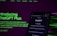 A smartphone displaying the ChatGPT web interface is positioned against a dark background with bright green and purple text promoting ChatGPT Plus. The screen of the phone shows examples of prompts such as 'Explain quantum computing in simple terms.' The lighting is dim, contrasting with the illuminated text and phone screen.