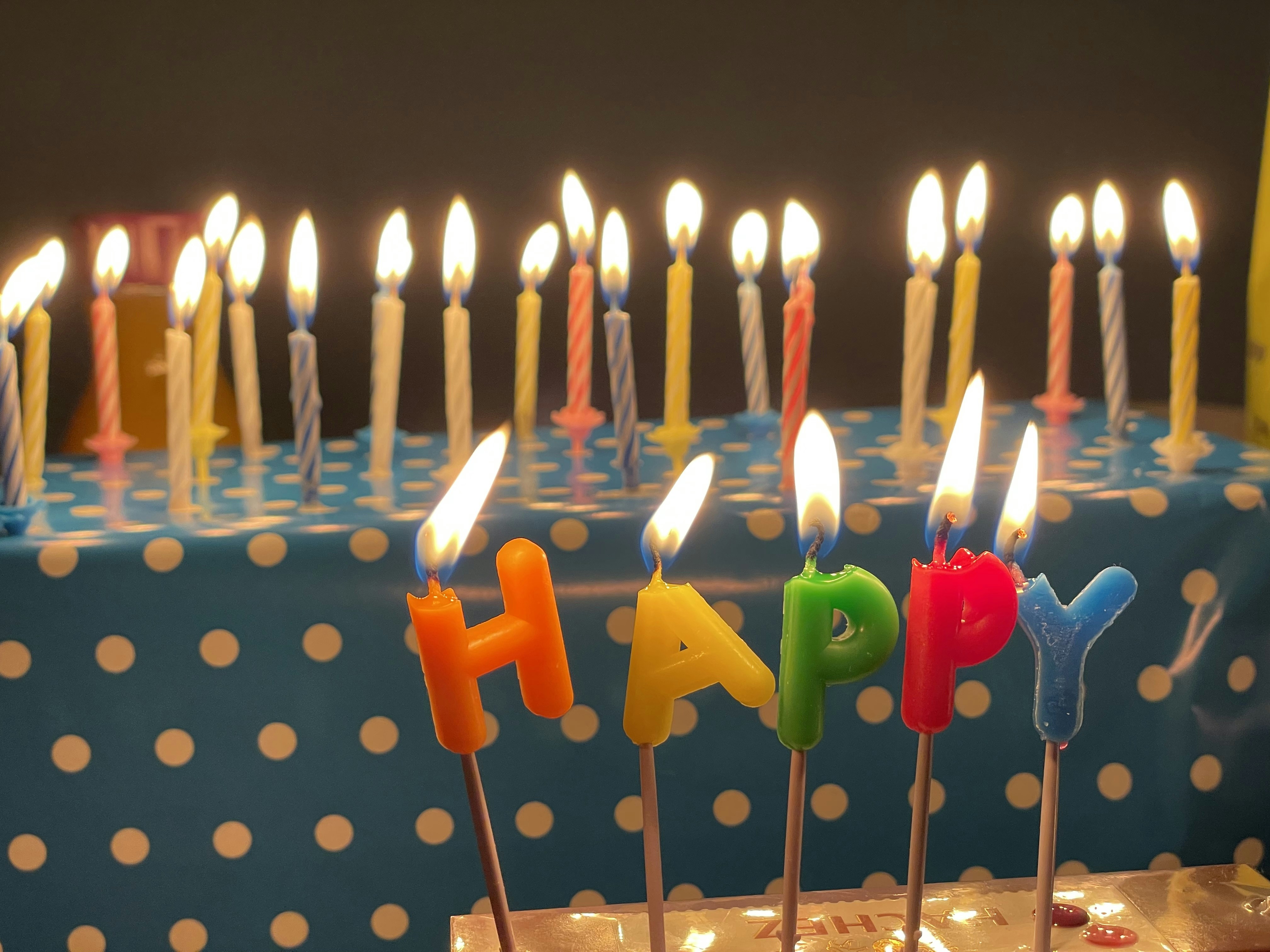 Una torta di compleanno con candeline che incantano felice foto – Immagine  gratis di Compleanno su Unsplash, image size:3000x2250