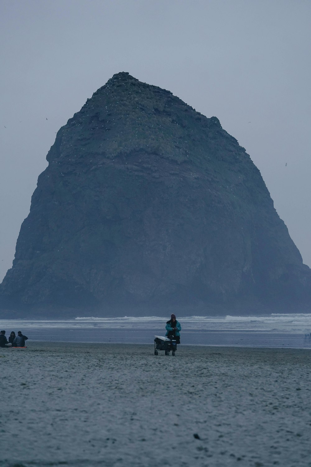 a person riding a horse on a beach