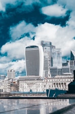 a view of the city of london from across the river