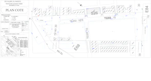Technical drawings detailing plumbing and electrical layouts for a commercial space.