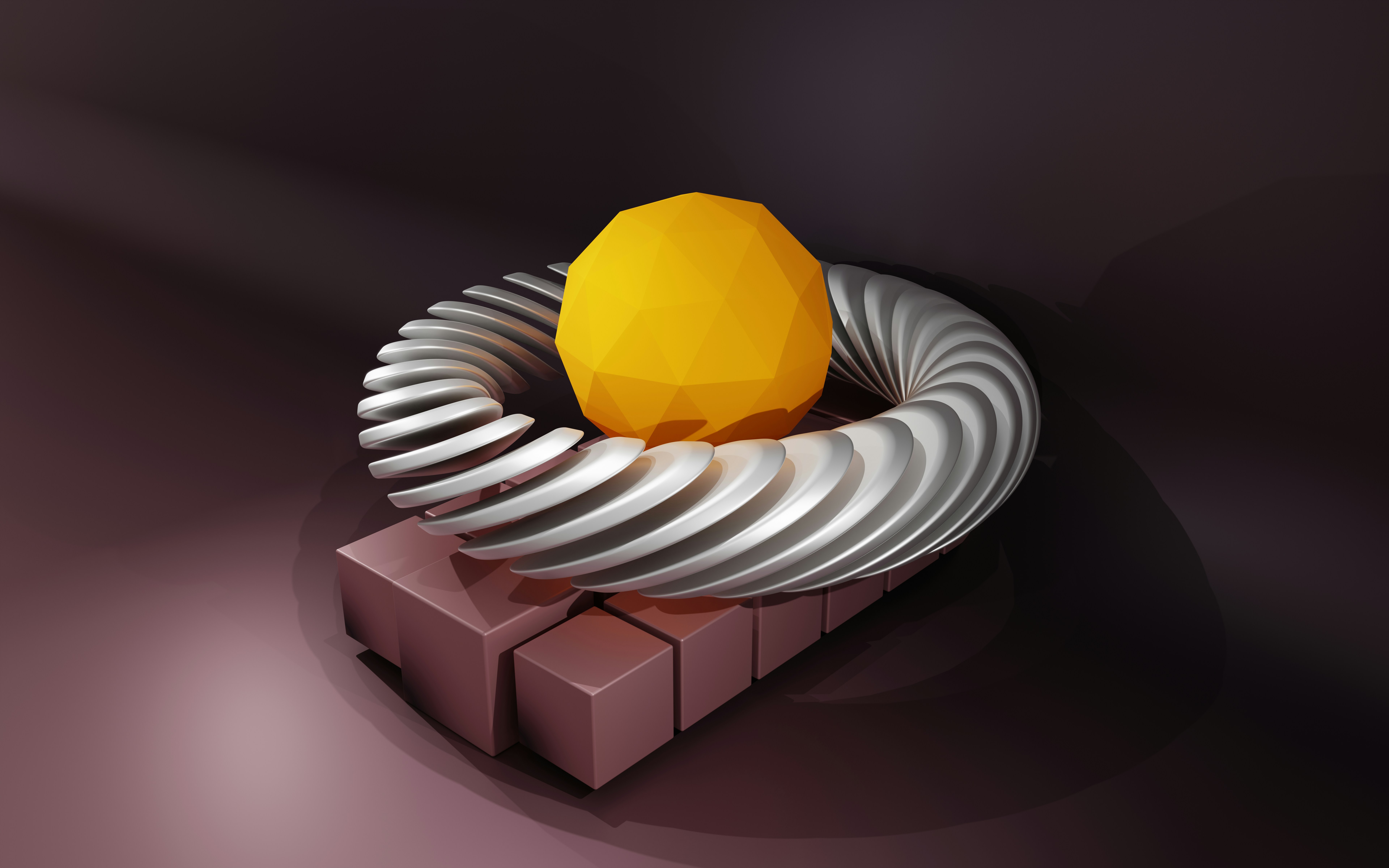 A yellow object sitting on top of a block of bricks photo – Free ...