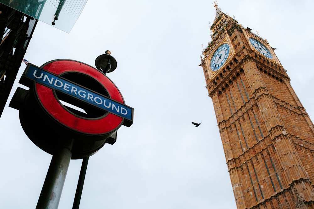 a large clock tower towering over a city