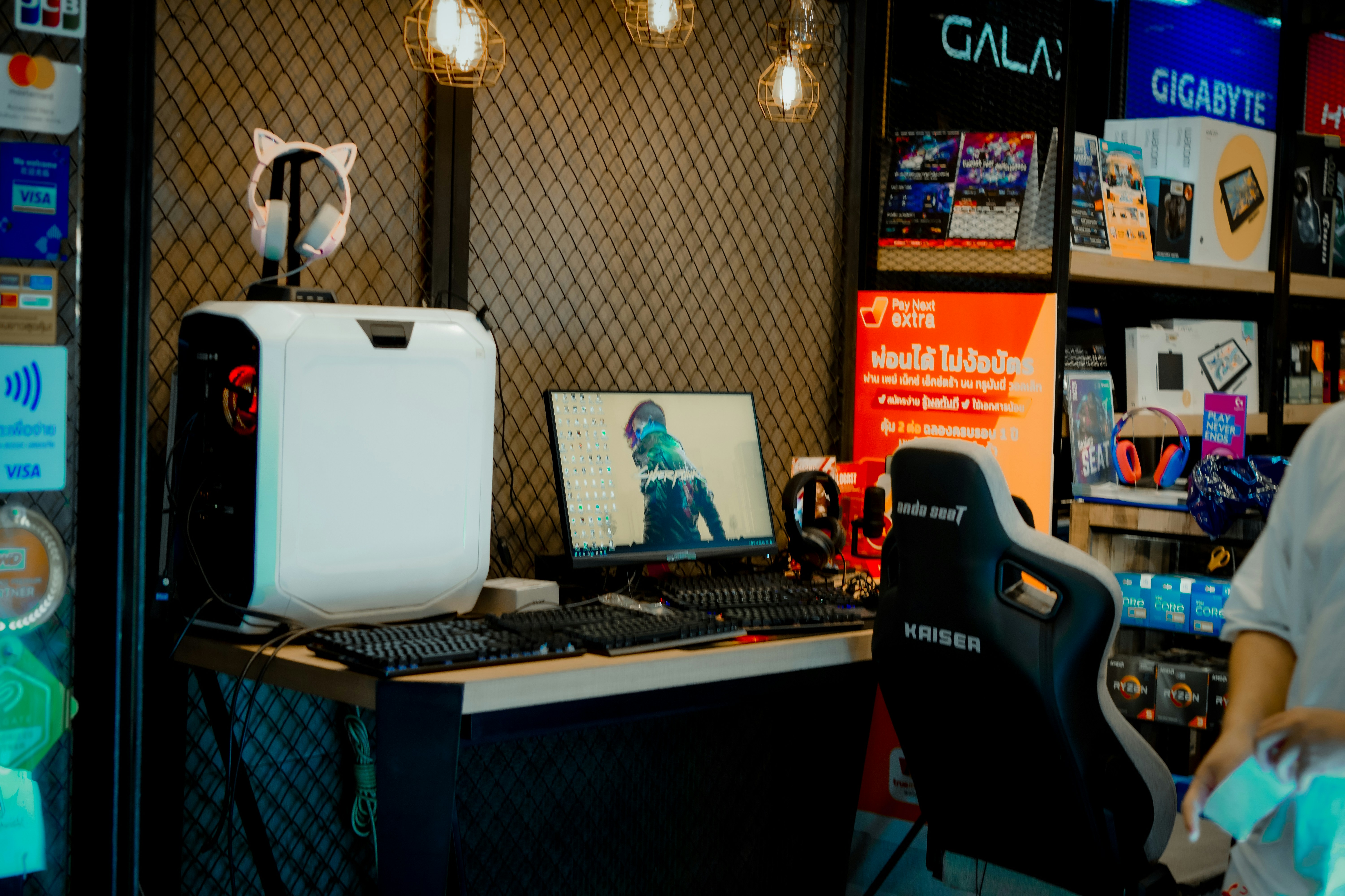 Gaming entrepreneur workspace