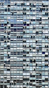 a very tall building with lots of windows