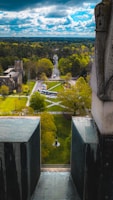 A scenic view of a historic university building in Luxembourg.