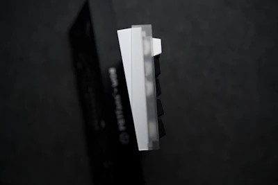 Side angle of a keyboard highlighting the premium texture and durable finish of the custom keycaps.