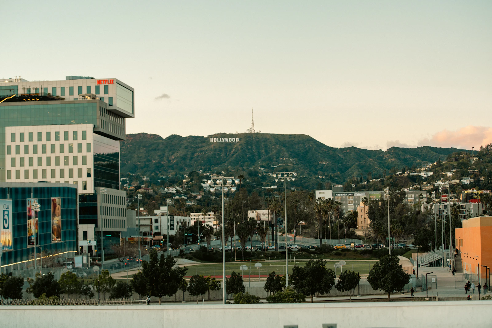 Tantra Studio Los Angeles — city view with mountains behind