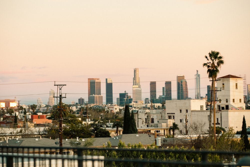 a view of a city from a distance