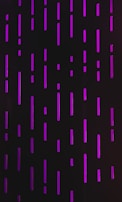 Detail of quantum code projected holographically over a dark modern interface with purple-blue gradients.