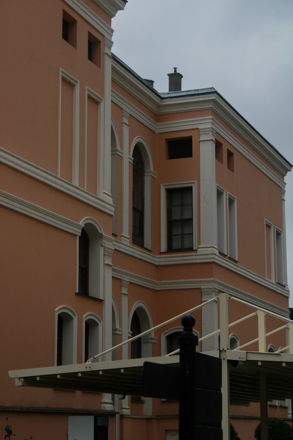 a building with a clock on the front of it