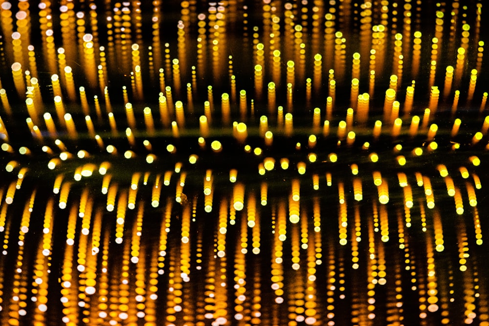 a close up of a pattern of lights