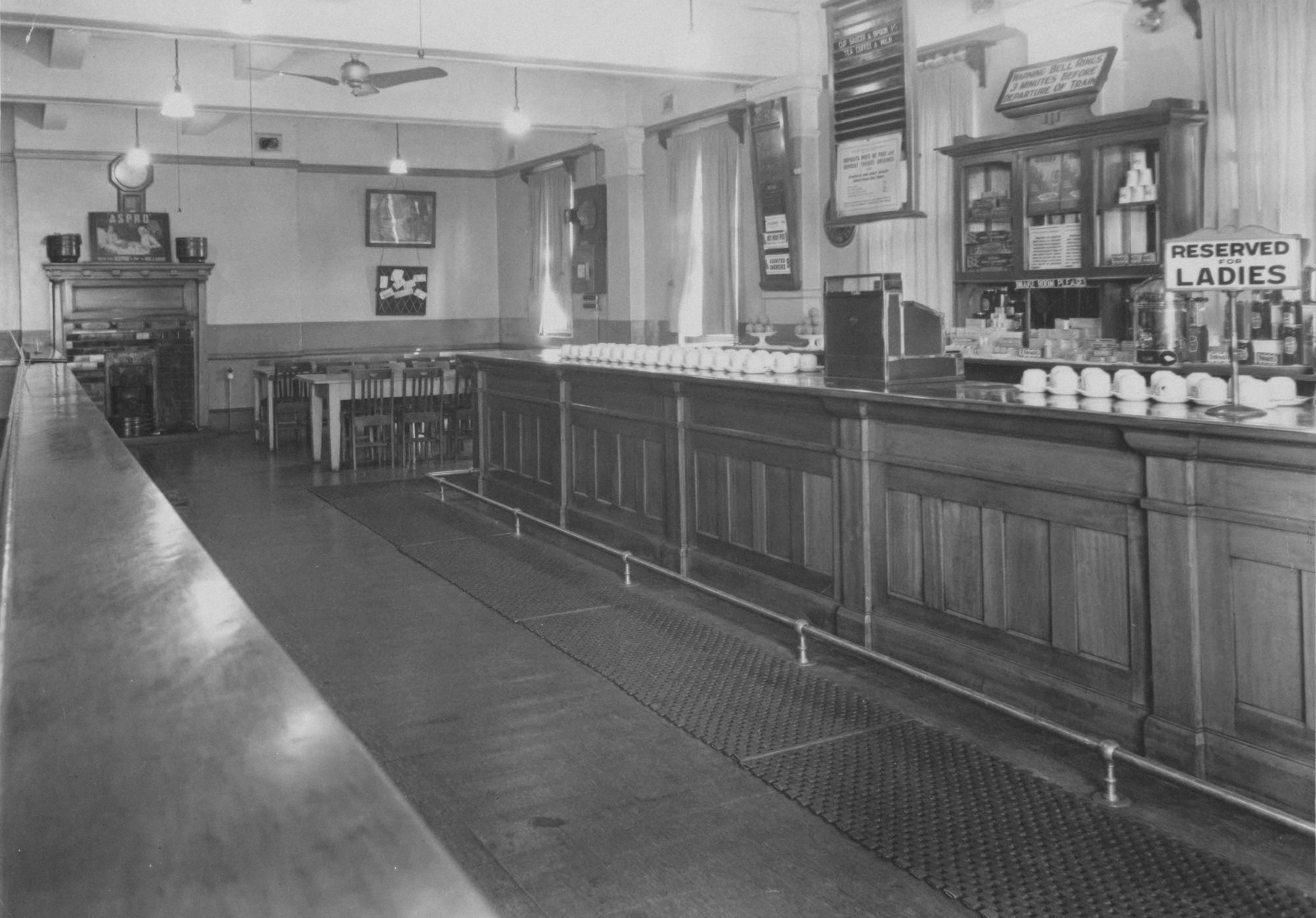 Interior of The FC Social bar converted from an old bowling club
