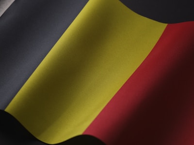 a close up of the flag of germany