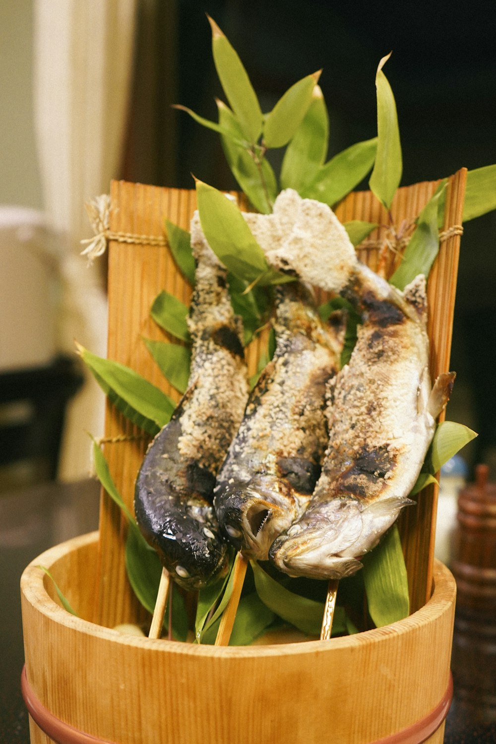 a close up of food in a bowl on a table