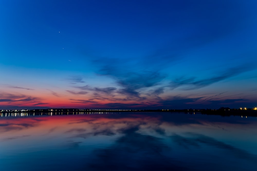 a beautiful sunset over a body of water