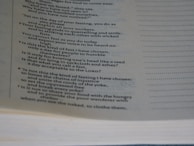 A close-up of a page from a book featuring a passage with text discussing fasting, humility, and justice.