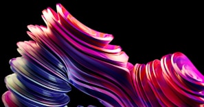 A vibrant motion design video still showcasing dynamic shapes and colors.