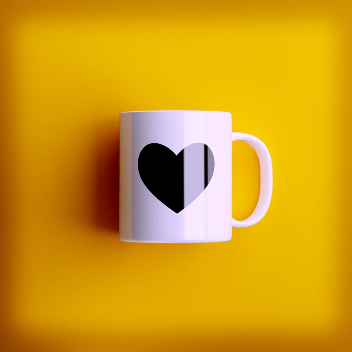 Caneca personalizada com coração