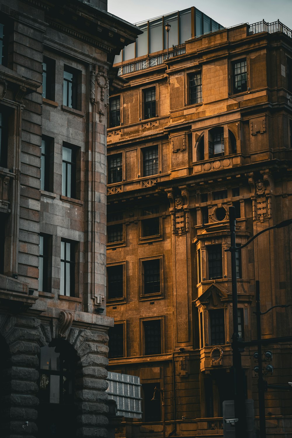 a tall building with a clock on the front of it