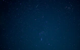 A serene night sky with shooting stars and subtle astrological symbols overlay