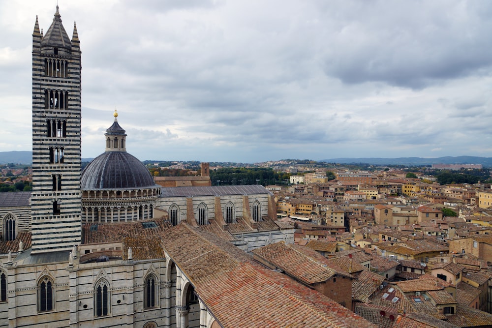 a view of a city from a high point of view