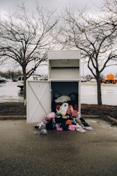 A donation truck being loaded with gently used household items from an estate.