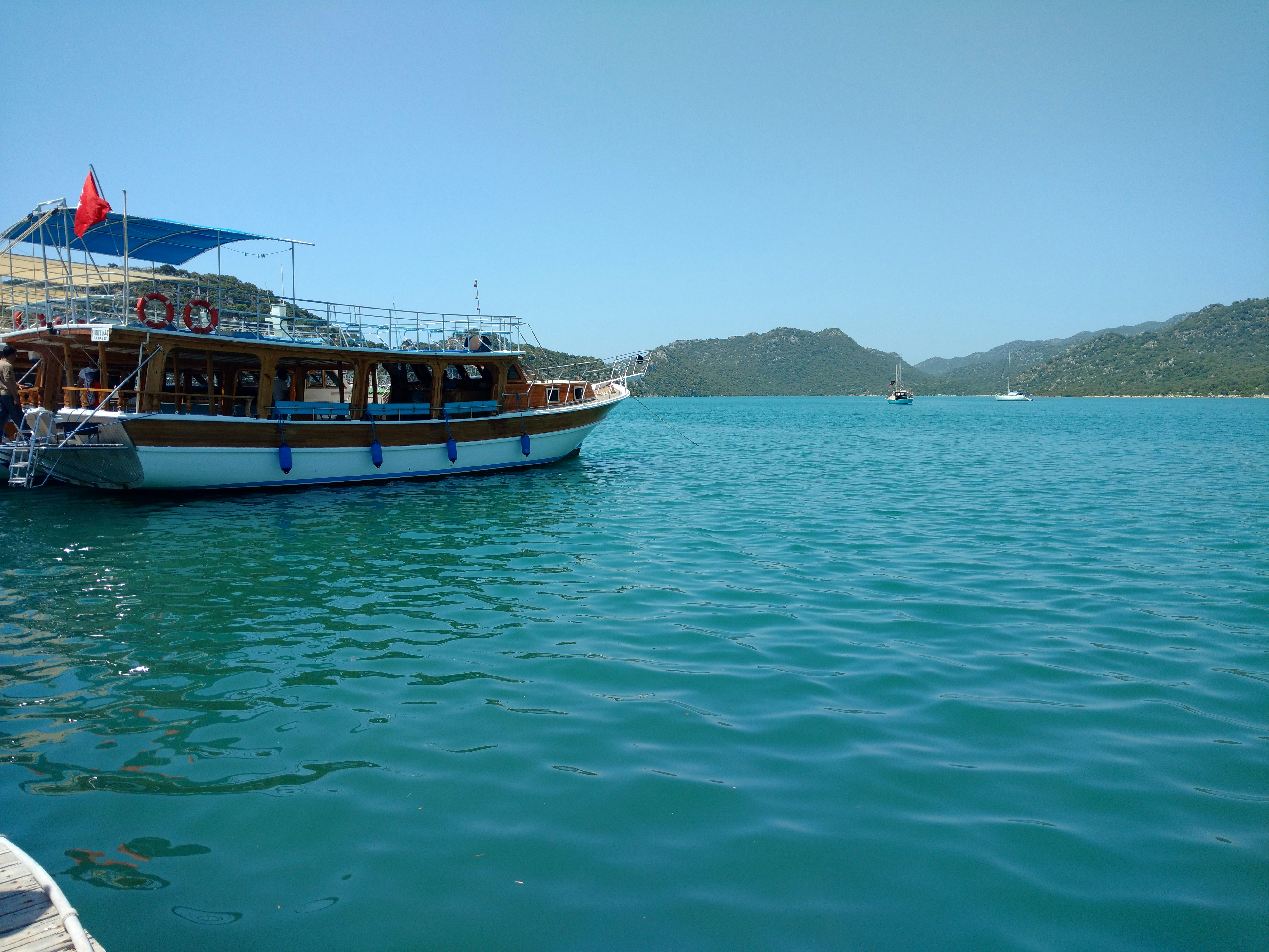 a boat that is floating in the water