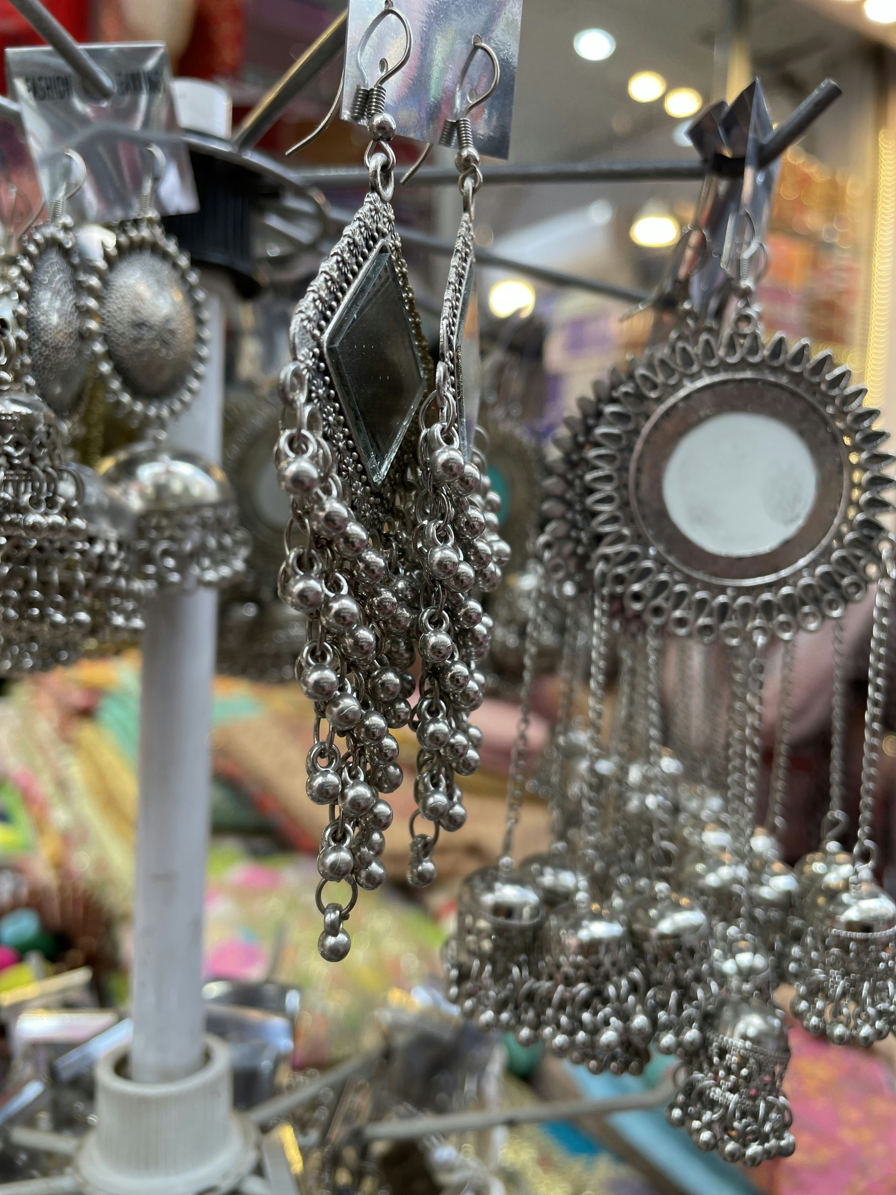 Silver earrings collection