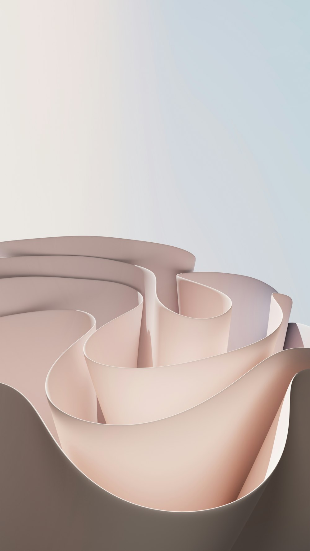 ein computergeneriertes Bild einer gekrümmten Oberfläche