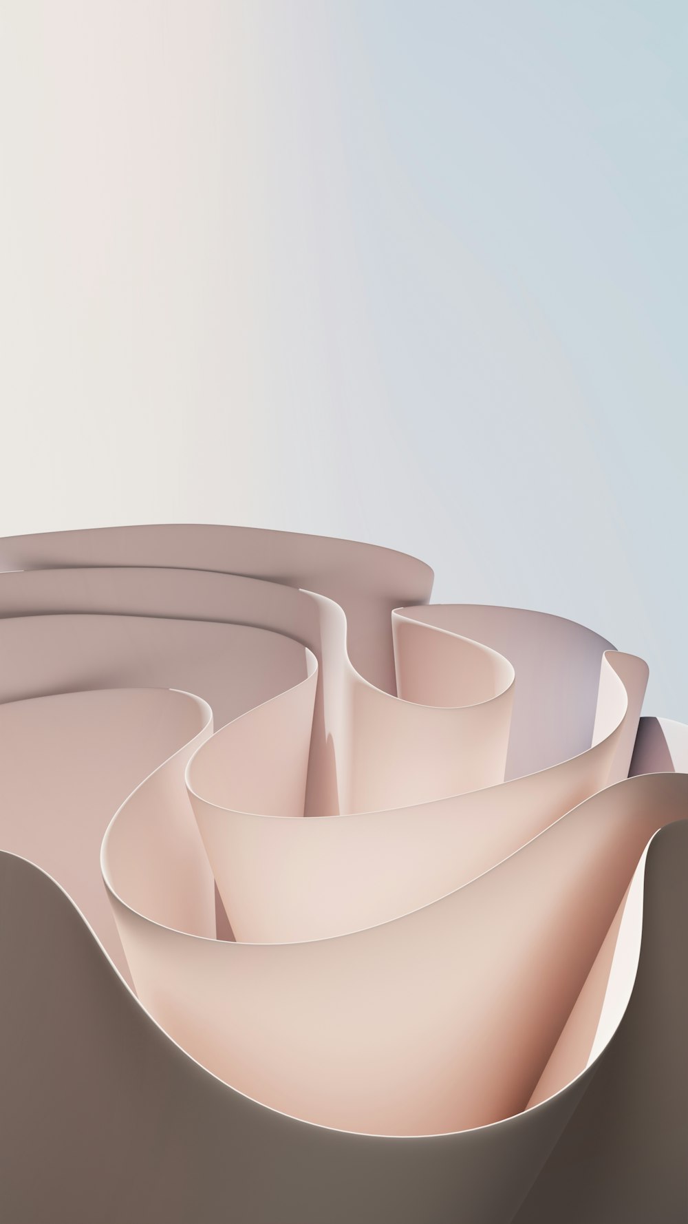 a computer generated image of a curved surface