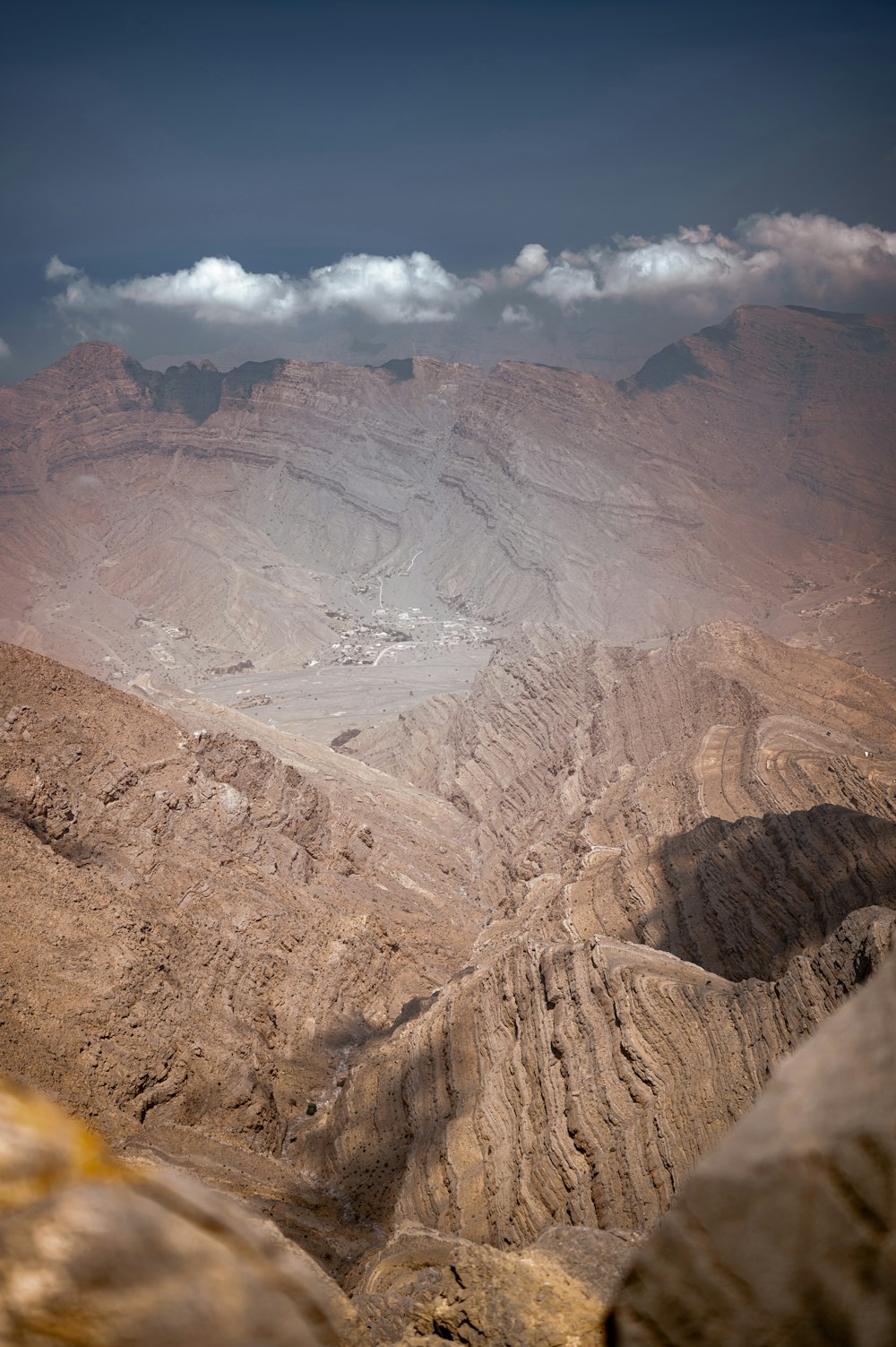 a view of a mountain range from a high point of view