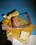 a person cutting bread with a pair of scissors