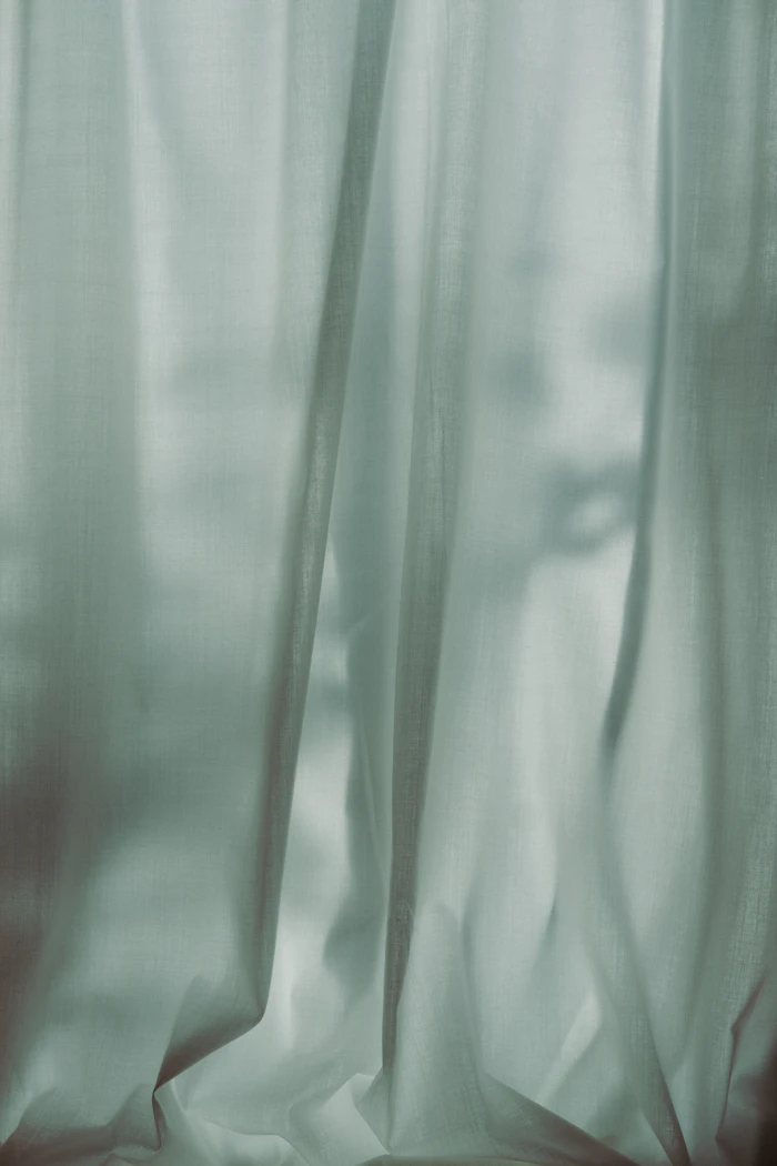 Close-up of a sheer curtain