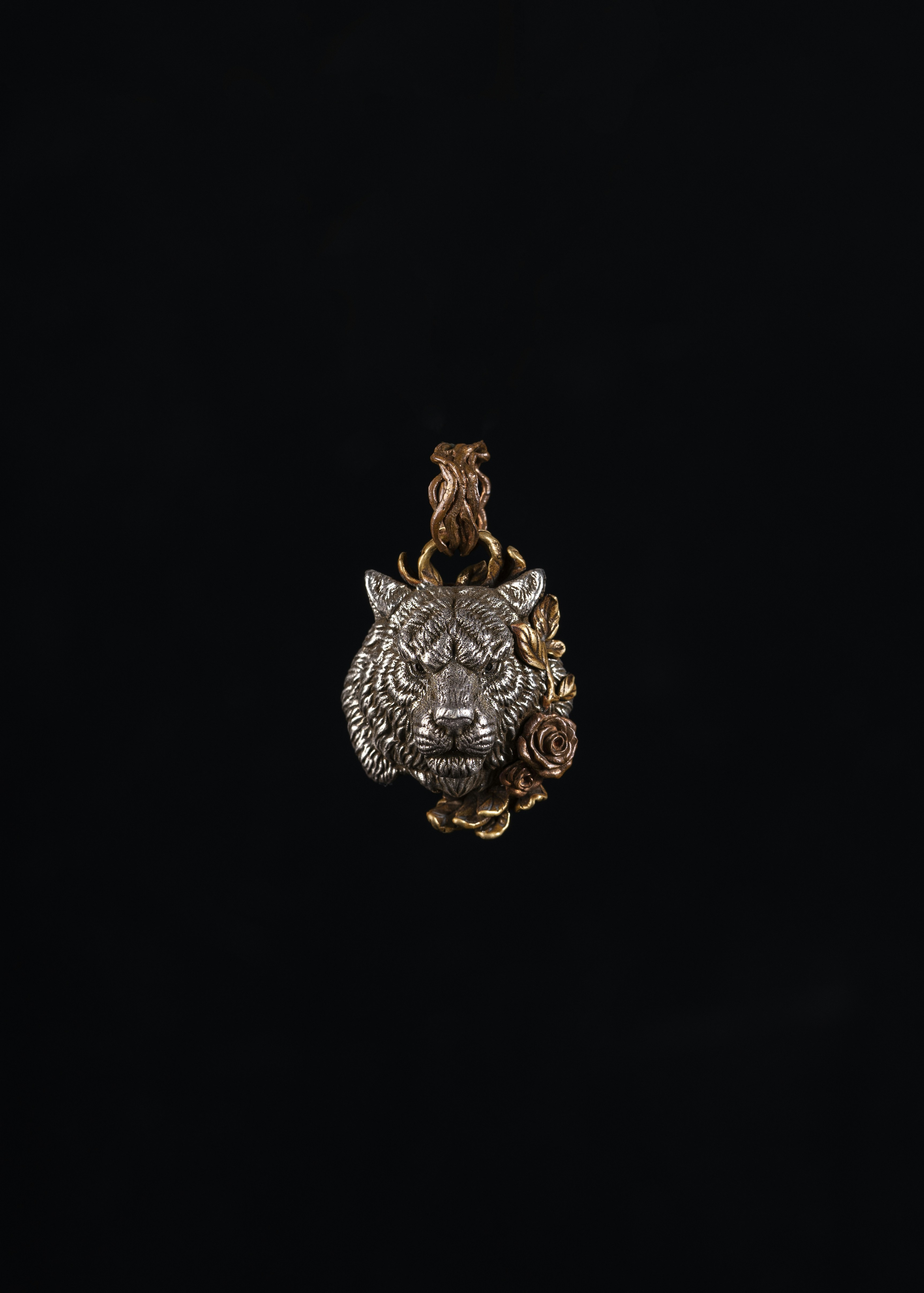 Midnight Wolf Pendant