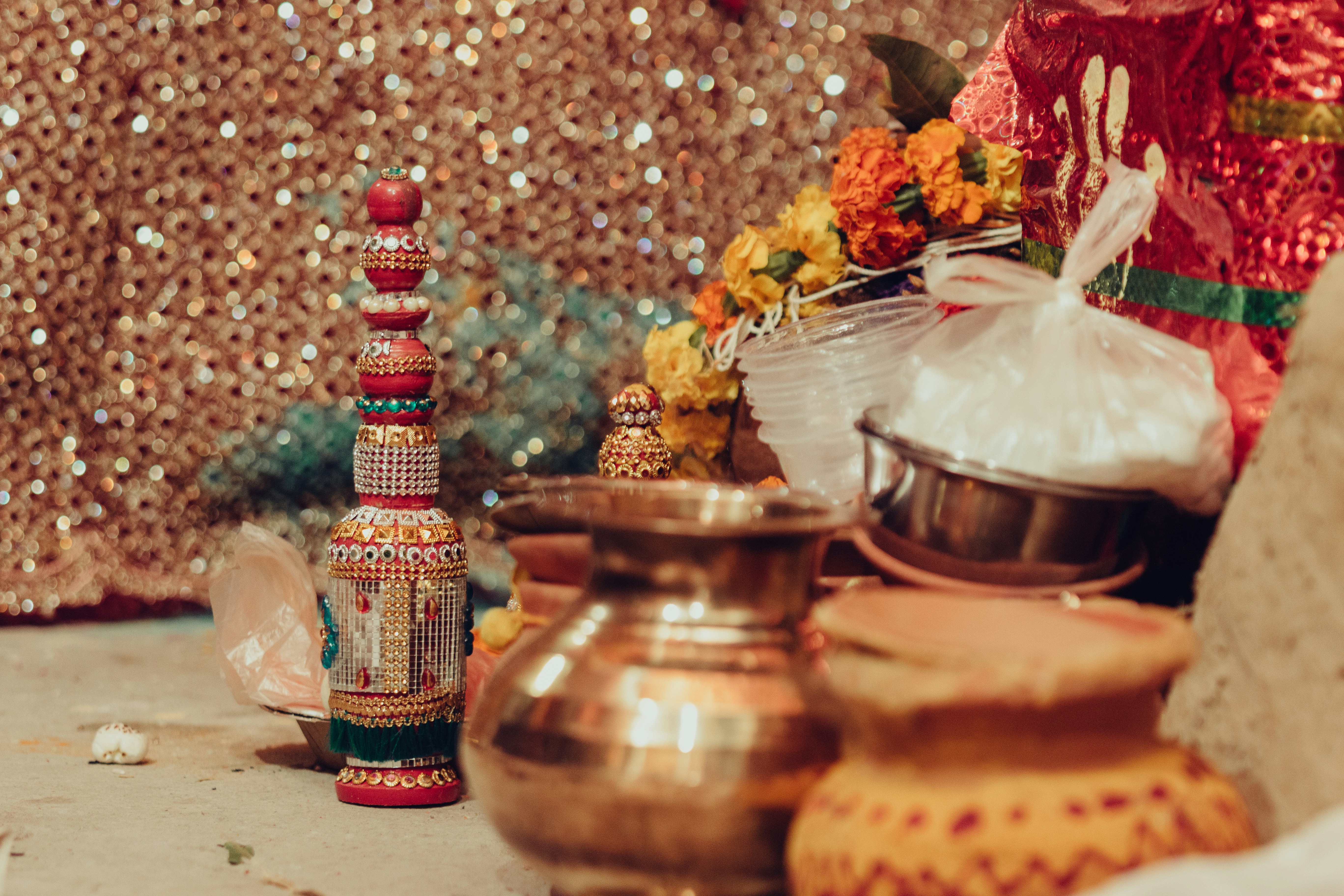 Wedding ceremony setup