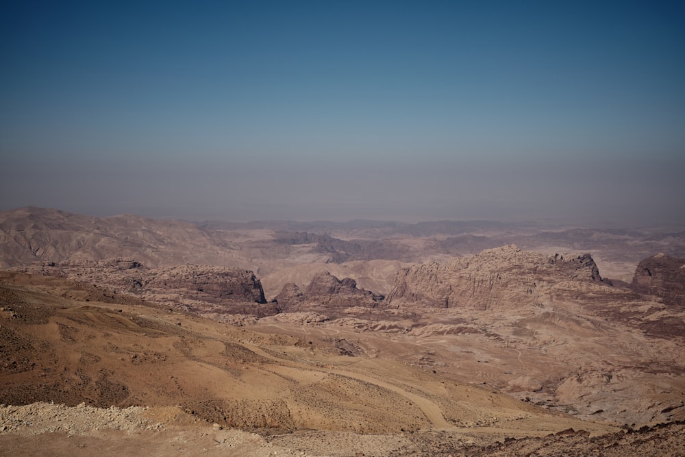 a view of the mountains from a high point of view