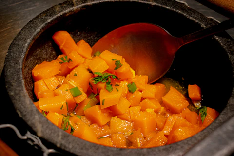 Bí đỏ xào tỏi