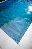 A sparkling clean pool ready for summer enjoyment.