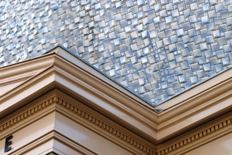 a close up of a building with a clock on it