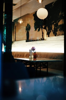 Cozy corner seating area with soft lighting and inviting atmosphere at balans